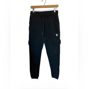 Youngla Black Cargo Joggers size medium